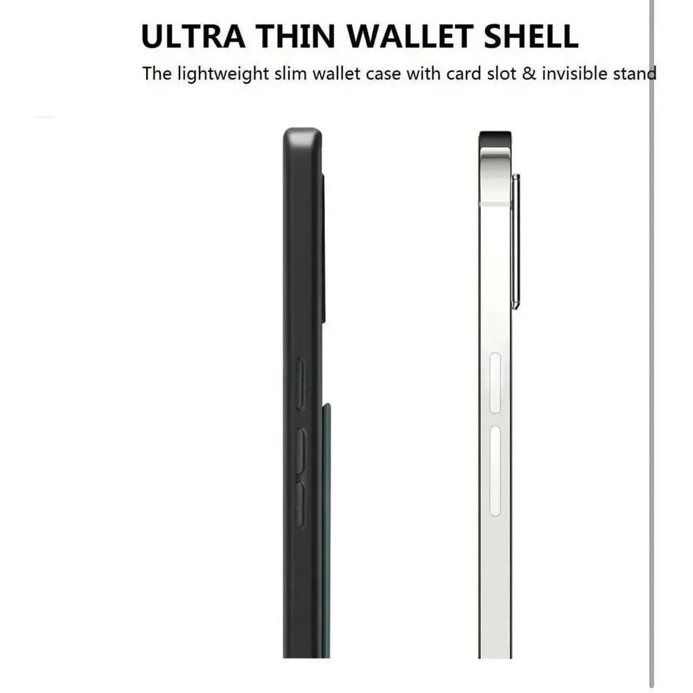 Leather Wallet Case with Card Holder Kickstand for Samsung Galaxy A14 5G‎ Gray